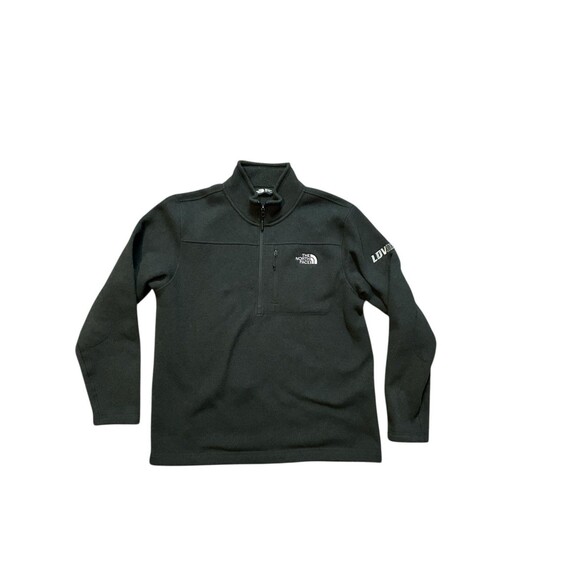 North Face Quarter Zip Up Sweater/Fleece Top Size Large Men’s Logo - Picture 1 of 7